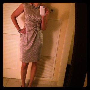 Silver cocktail dress